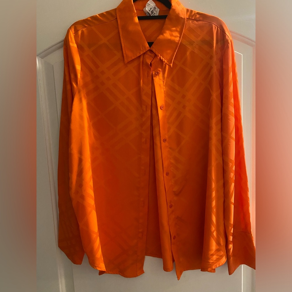 Vici Collection Large Orange Blouse